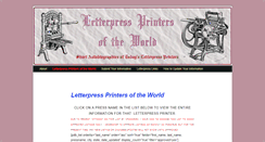 Desktop Screenshot of letterpressprinters.org