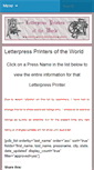 Mobile Screenshot of letterpressprinters.org