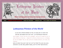 Tablet Screenshot of letterpressprinters.org